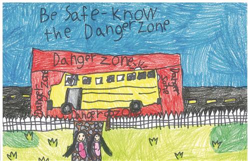 Students Win Bus Safety Poster Contest, Both Going to State Competition 
